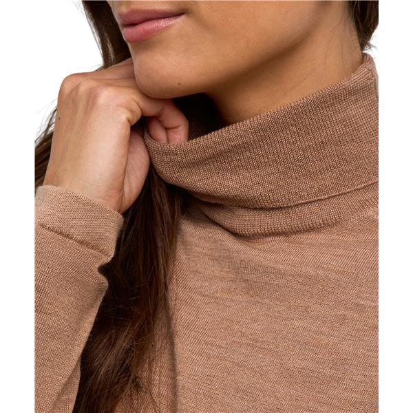 Ženski pulover FALKE Pure Merino Wool Pullover camel