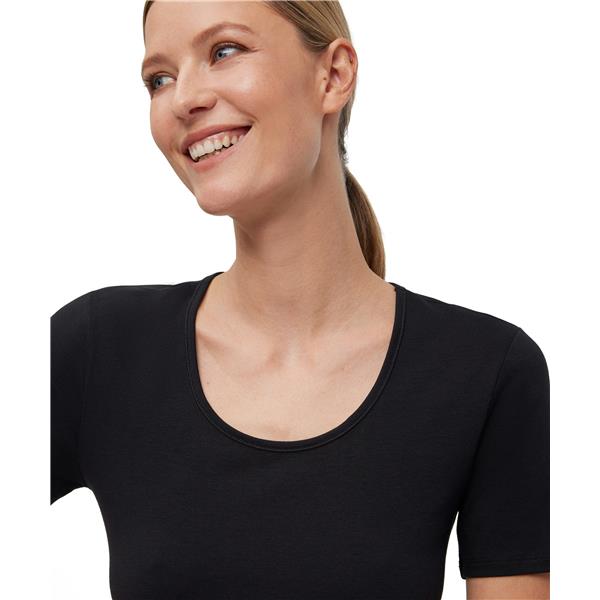 Žensko spodnje perilo FALKE UW T-Shirt CO/EL w black