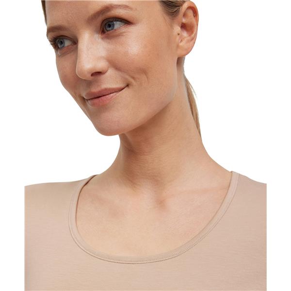 Žensko spodnje perilo FALKE UW T-Shirt CO/EL w camel