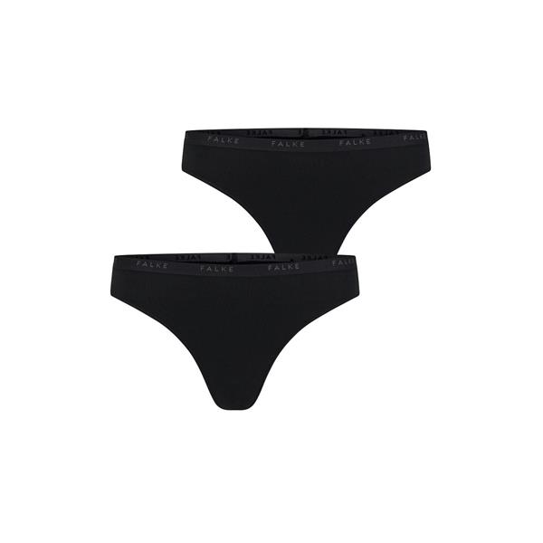 Žensko spodnje perilo FALKE 2-Pack Thong Daily Comfort black