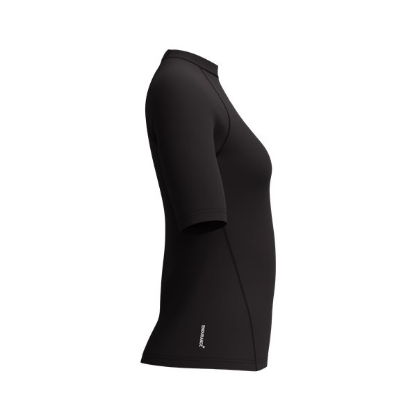 Ženska zaščitna majica END+ S/S RASH GUARD BLK