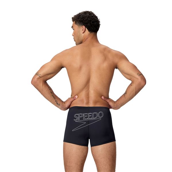 Moške kopalke END+ LOGO AQUASHORT BLK
