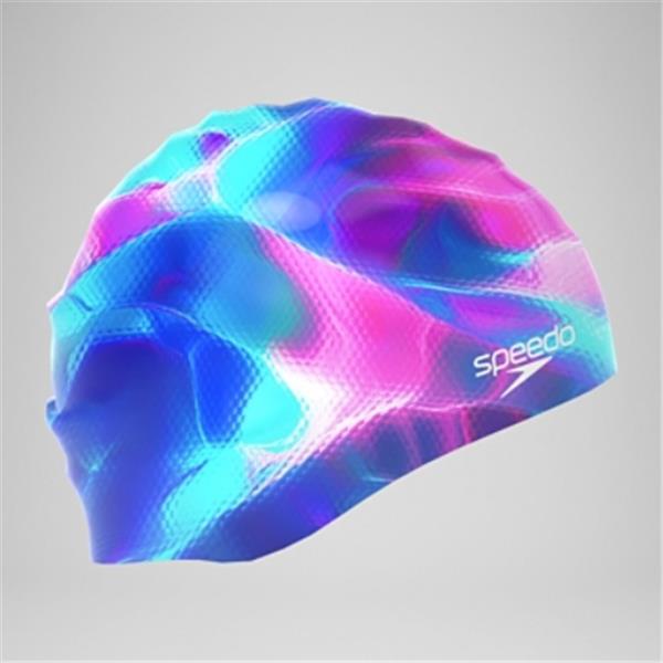 Plavalna kapa PRINT SILICONE LIGHT PURPLE/PURPLE