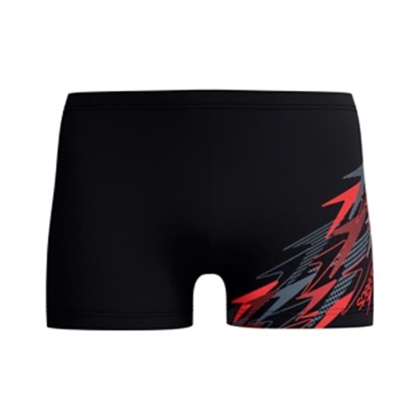 Moške kopalke MEDLEY LOGO AQUASHORT BLACK/RED