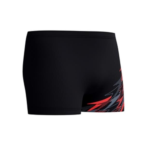 Moške kopalke MEDLEY LOGO AQUASHORT BLACK/RED