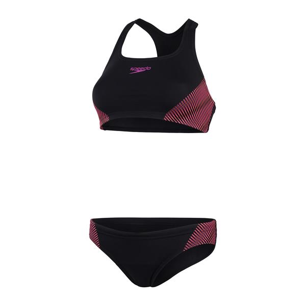 Ženske kupaće gaće RCBK 2PC BLACK/PI