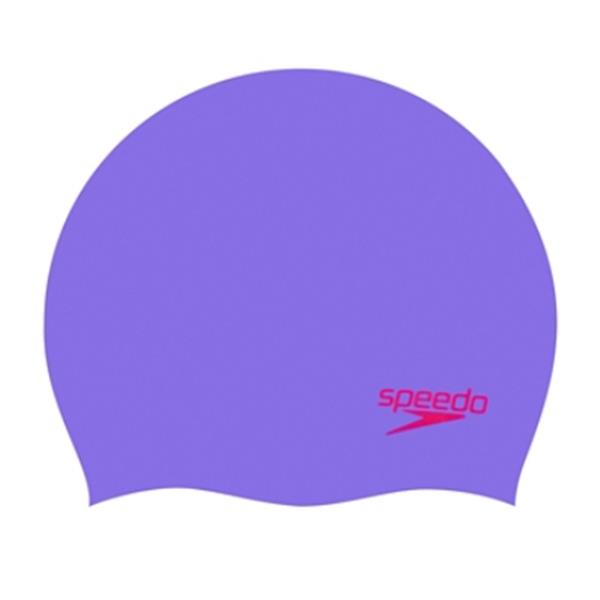 Otroška plavalna kapa MOULDED SILC CAP JU PURPLE/RED