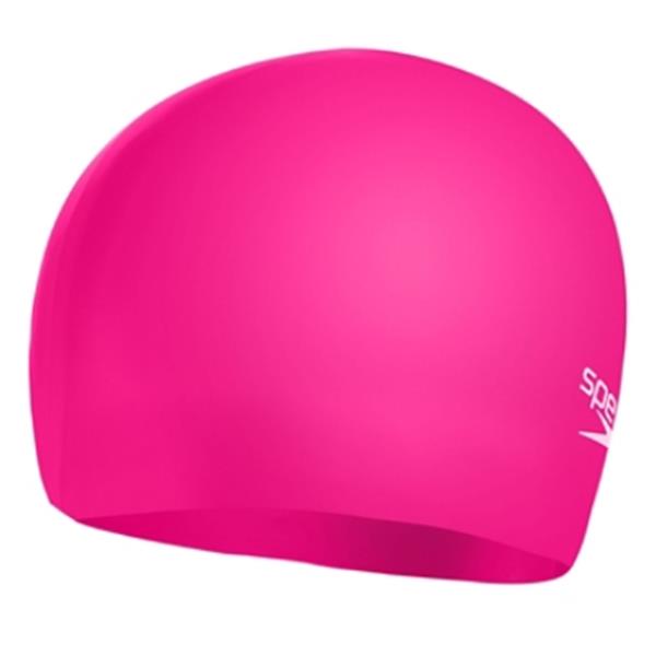 Otroška plavalna kapa MOULDED SILC CAP JU PINK/PINK