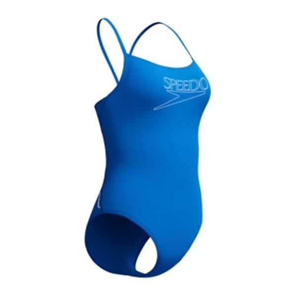 Ženske kopalke END+ LOGO THIN STRAP ONE PIECE BLUE