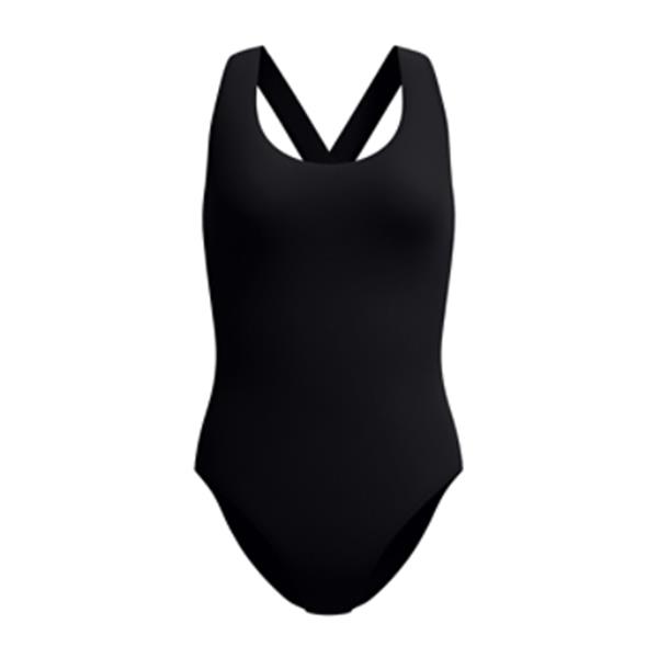 Ženske kopalke SOLID SCOOP NECK ONE PIECE BLACK
