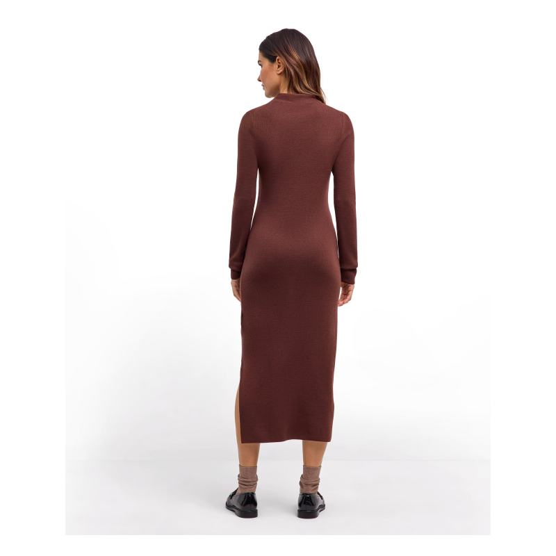 Ženska haljina FAV Merino Ultrafine Dress w maroon