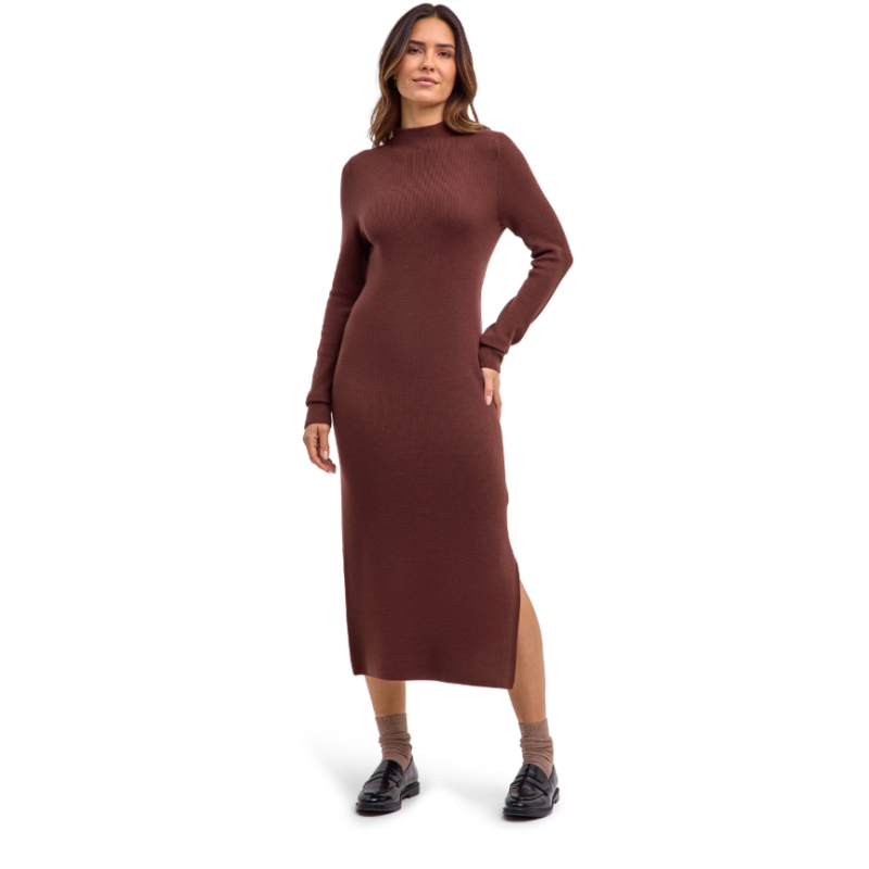Ženska haljina FAV Merino Ultrafine Dress w maroon