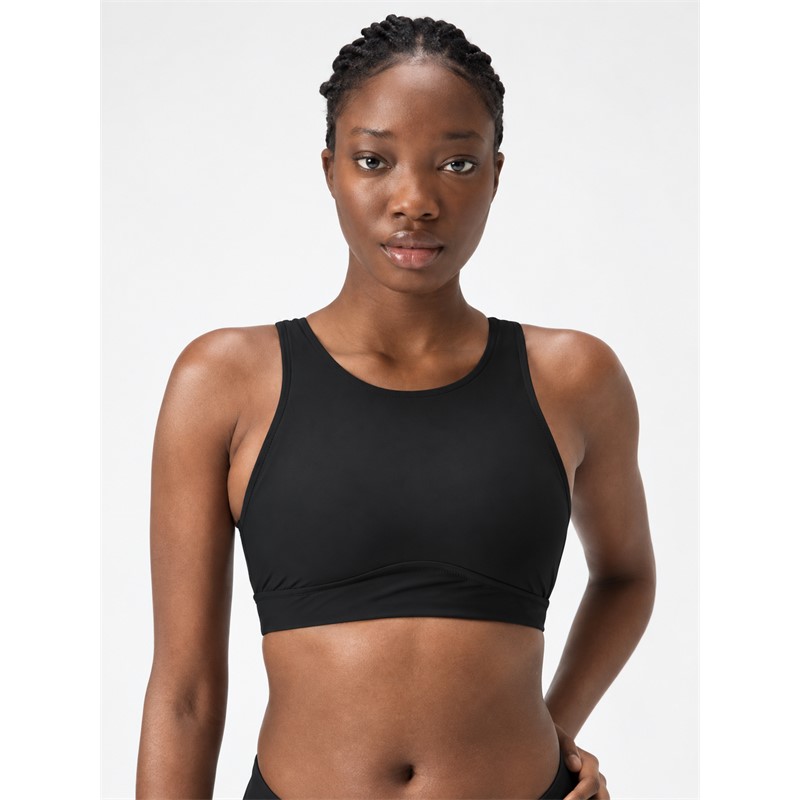 Ženske zgornji del kopalk SOLID HIGHNECK TOP 001
