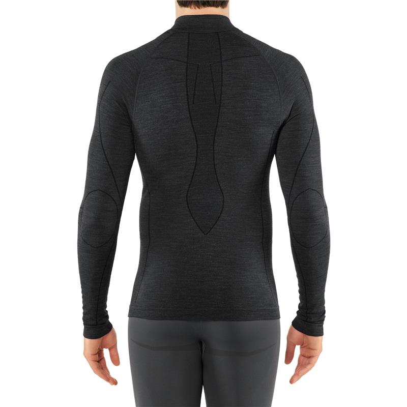 Moška majica FALKE WT Zip Shirt Regular m black