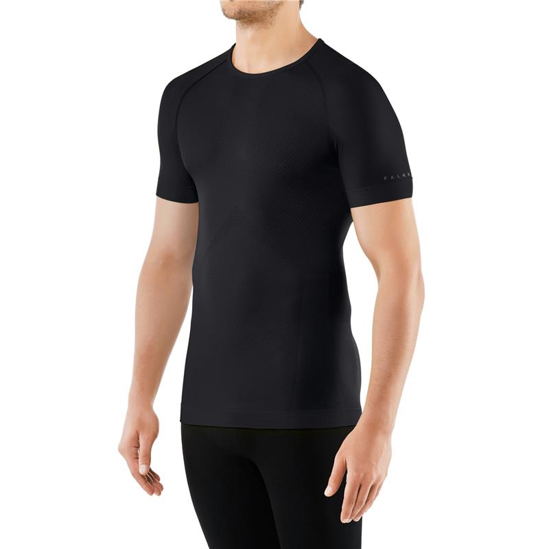 Moška majica FALKE C Shortsl. m black