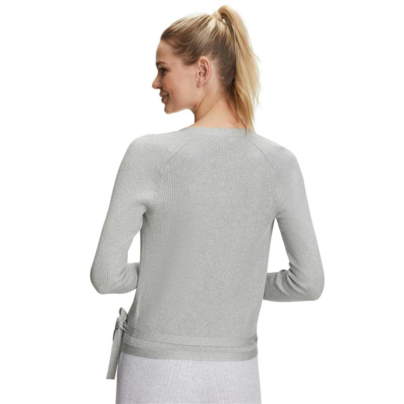 Ženska jopa FALKE Yoga Wickeljacke w light grey