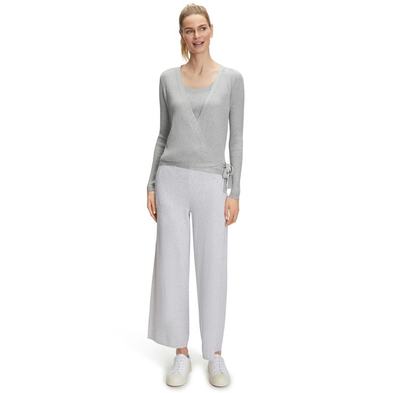 Ženska jopa FALKE Yoga Wickeljacke w light grey
