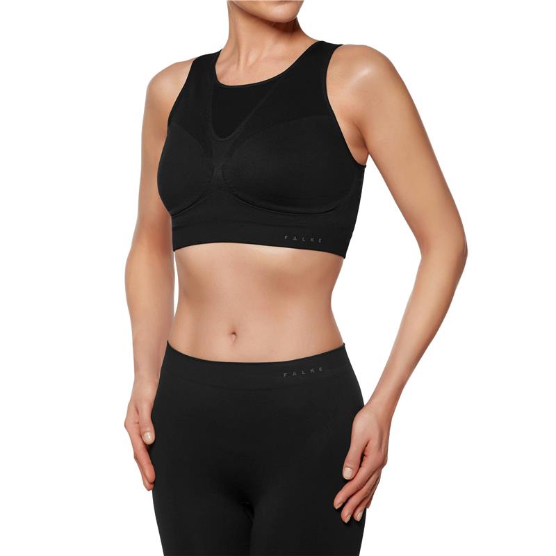 Ženski top - nederček FALKE Bra Top CUP A/B black