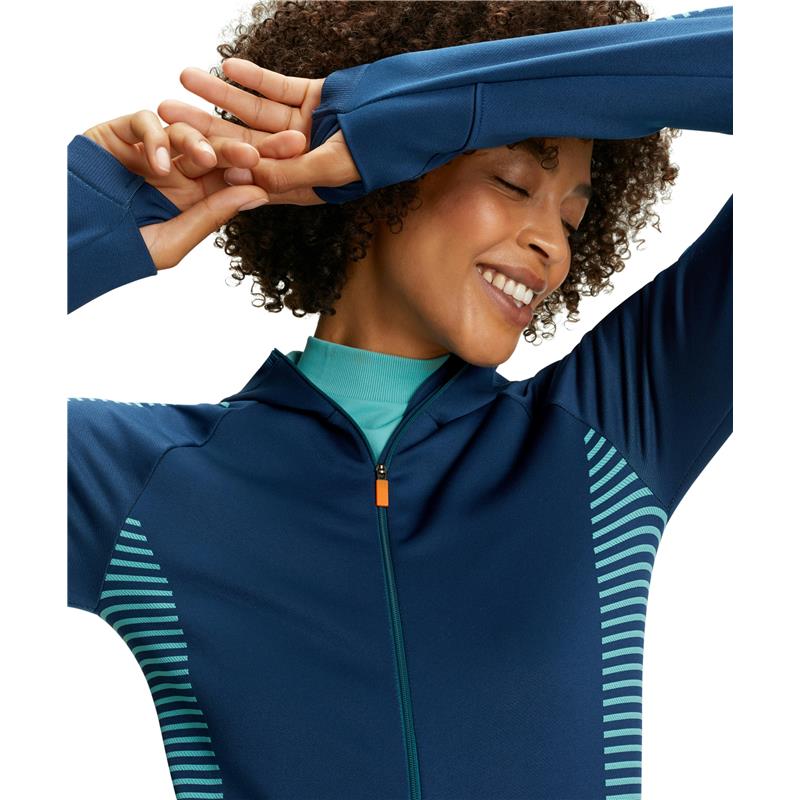 Ženski zgornji del FALKE Women Jacket lagoon