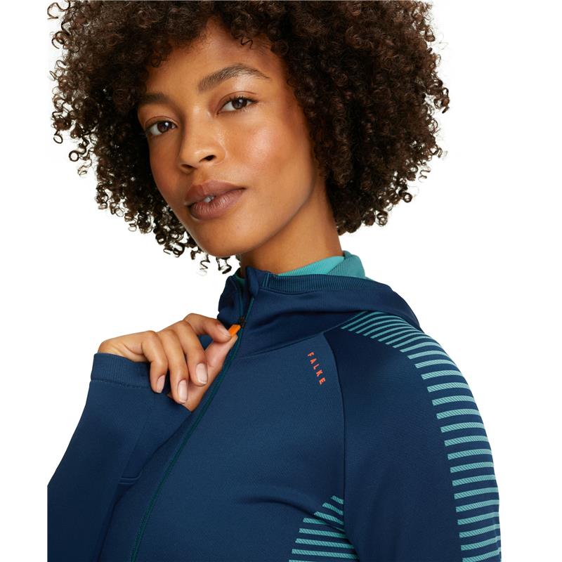 Ženski zgornji del FALKE Women Jacket lagoon