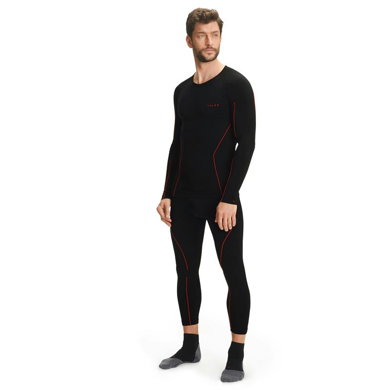 Moška majica W Longsl. T m black-fuego