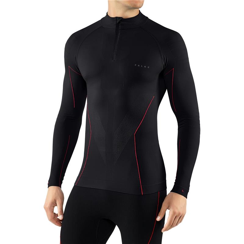 Moška majica W Zip Shirt Tight m black-fuego