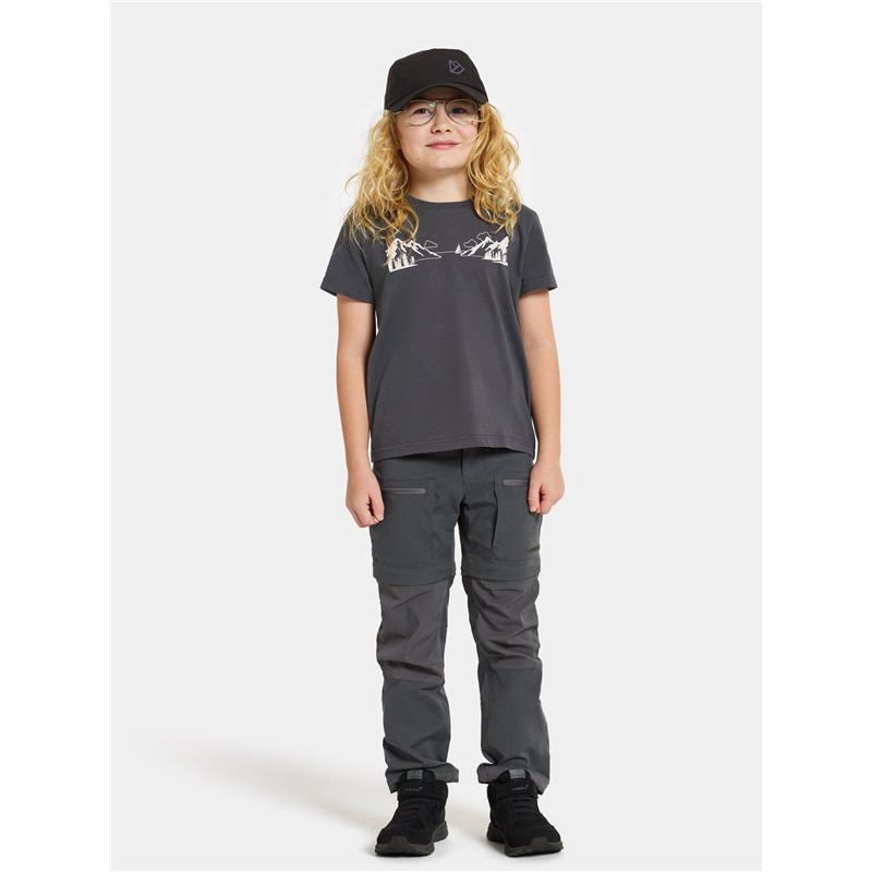 Otroška majica MYNTA KDS T EXP 2 Coal black