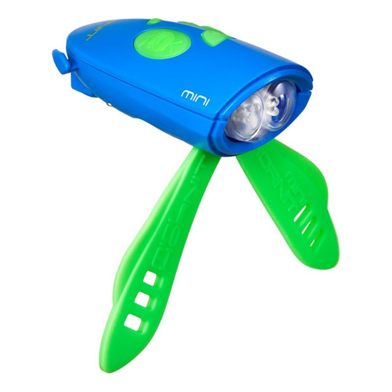 Luč in zvonec za kolo Mini Hornit Green/Blue