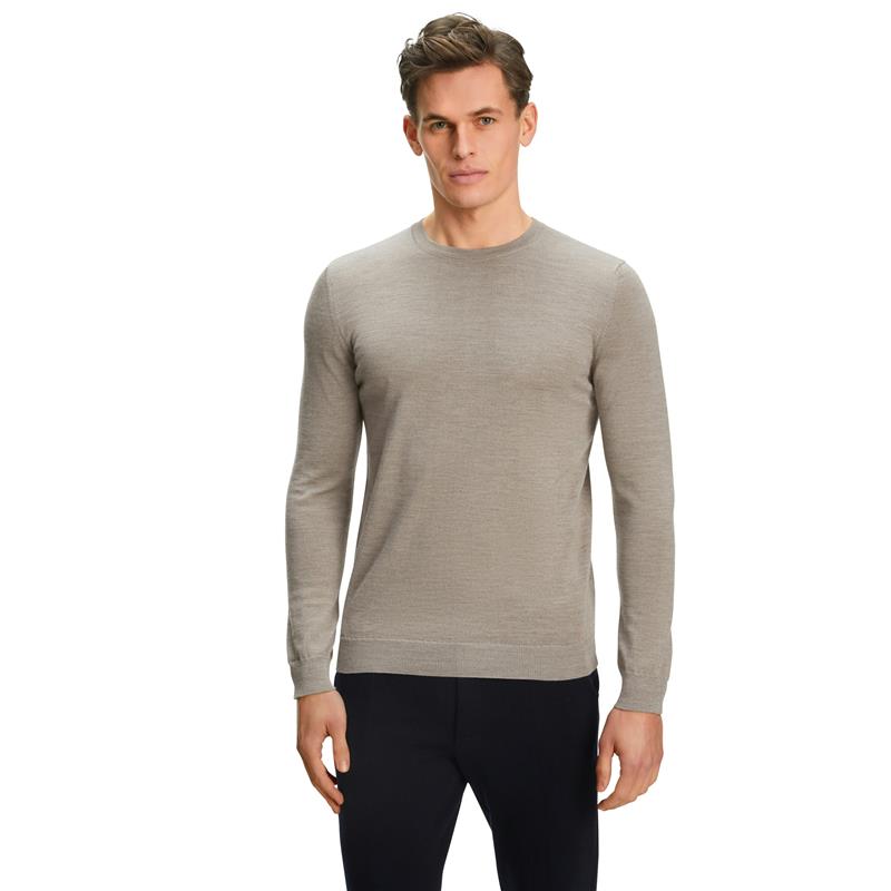 Moški pulover FAV Merino X-Fine Crew Neck m capino mel