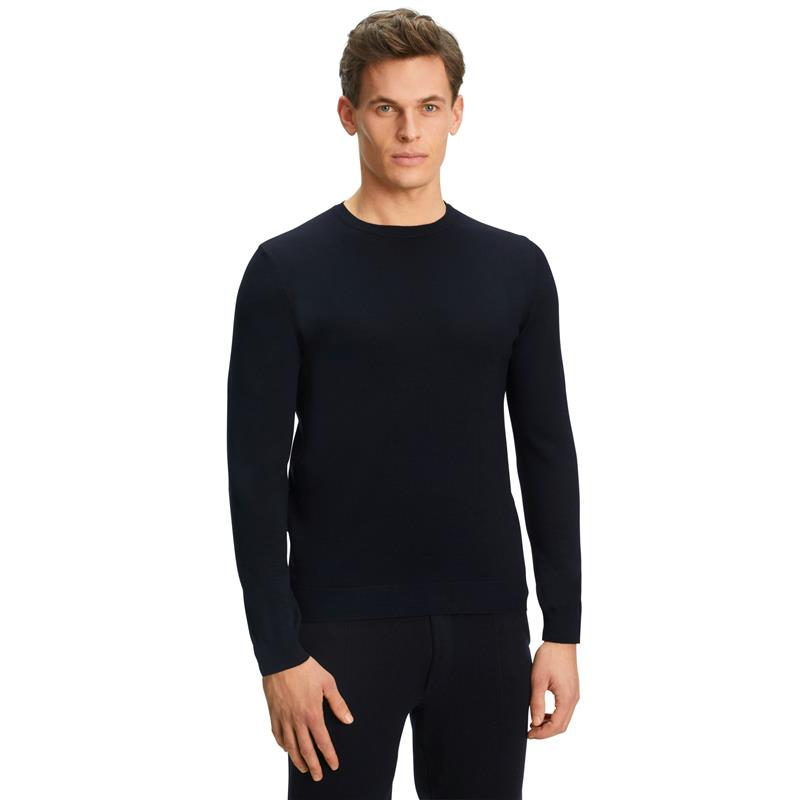 Moški pulover FAV Merino X-Fine Crew Neck m night sky