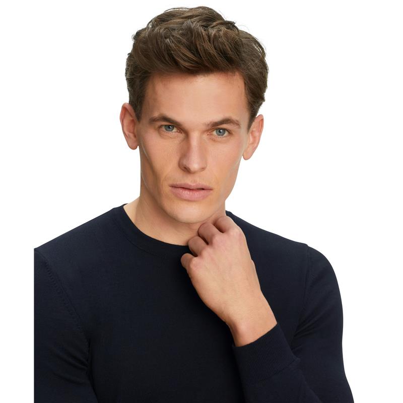 Moški pulover FAV Merino X-Fine Crew Neck m night sky