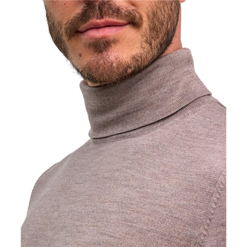 Moški pulover FAV Merino X-Fine Roll Neck m capino mel