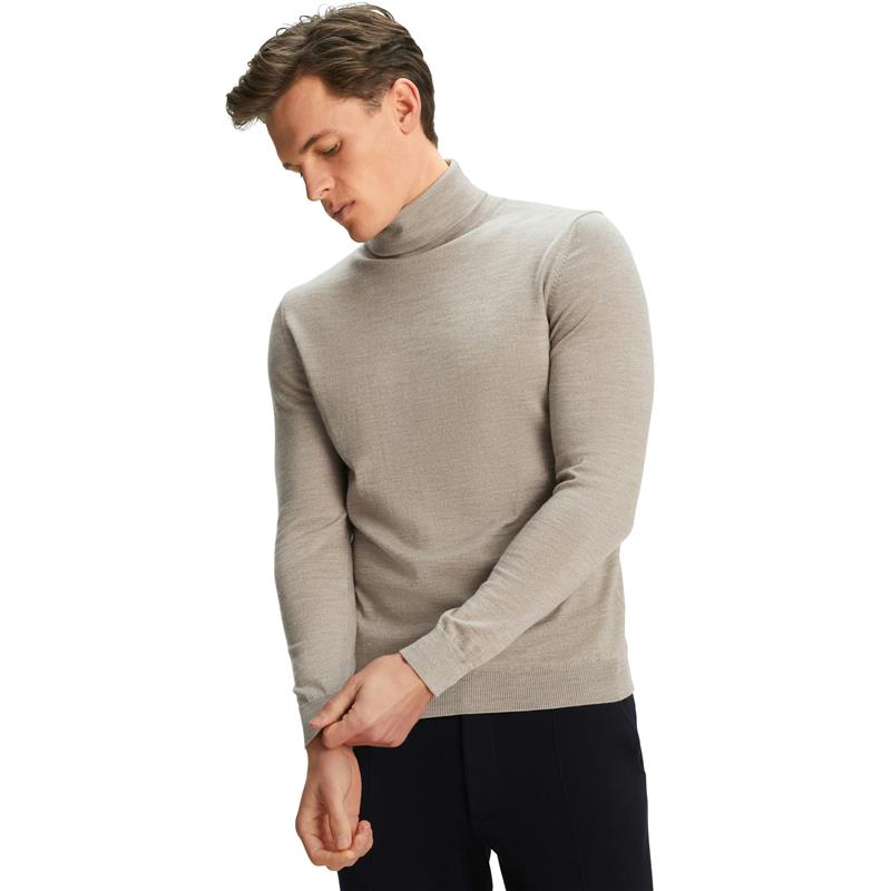 Moški pulover FAV Merino X-Fine Roll Neck m capino mel