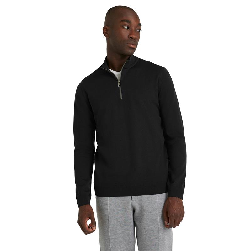 Moški pulover FAV Merino X-Fine Half-Zip m black
