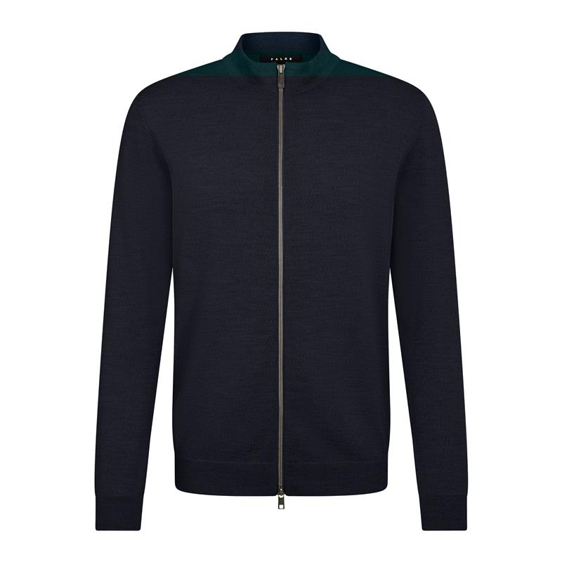 Moški pulover FAV Merino X-Fine Zip Jacket m night sky