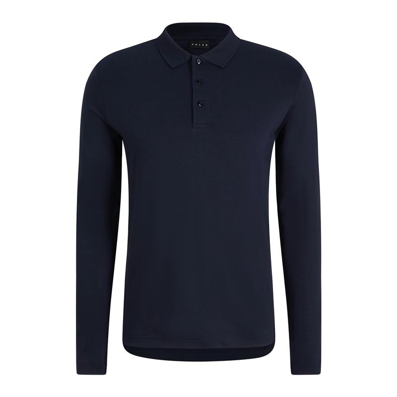 Moška polo majica FAV Pima Interlock Polo LS m space blue