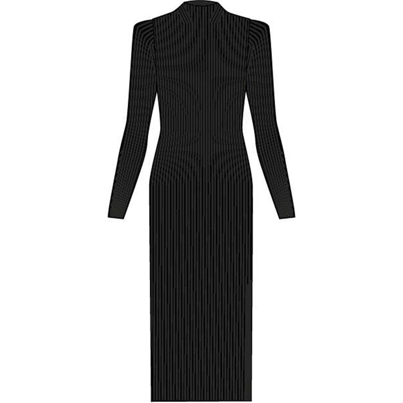 Ženska obleka FAV Merino Ultrafine Dress w black