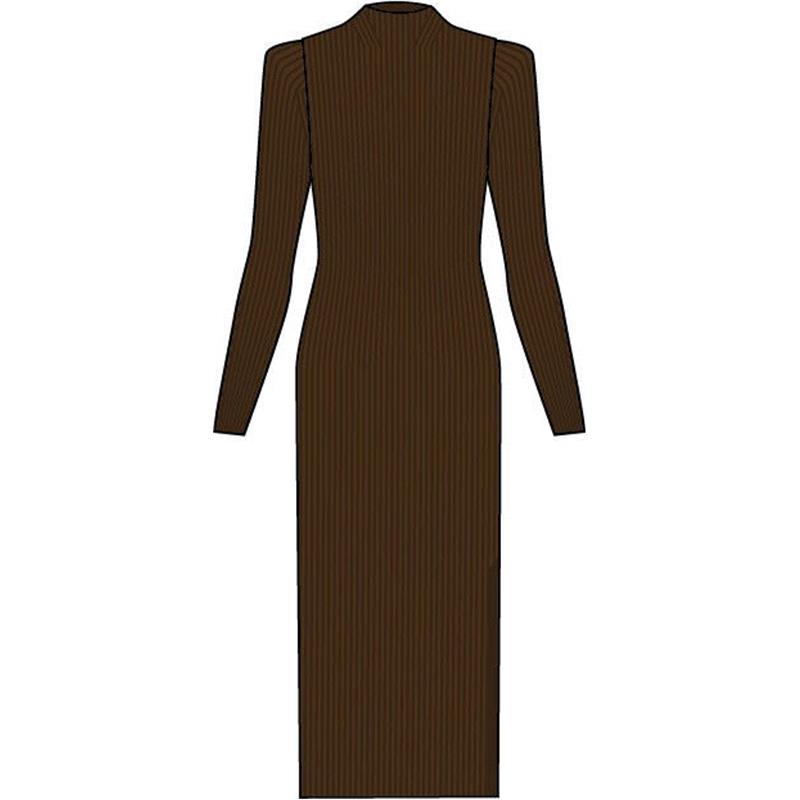 Ženska obleka FAV Merino Ultrafine Dress w maroon