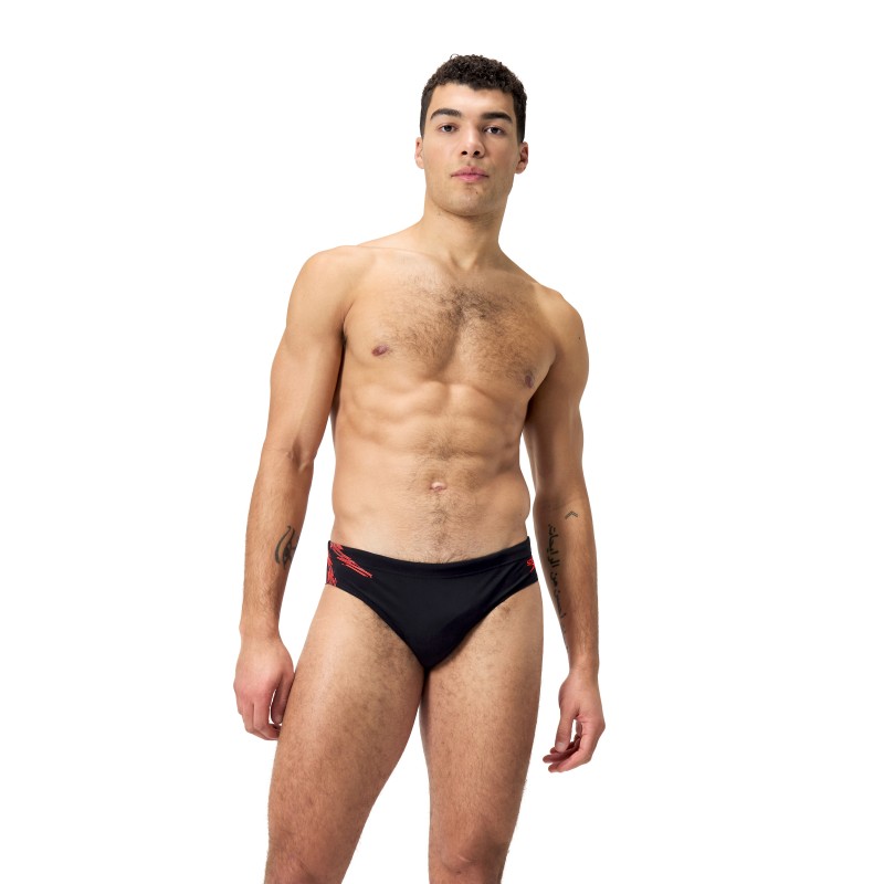 Moške kopalke TECH PNL 7CM BRF AM BLACK/RED