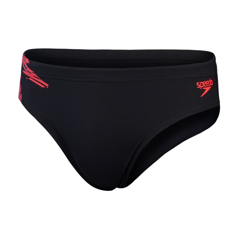 Moške kopalke TECH PNL 7CM BRF AM BLACK/RED