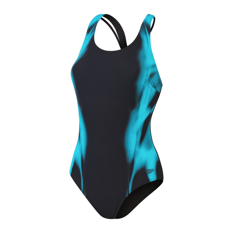 Ženske kupaće gaće SPDSCU CALYPSO 1PC BLACK/BLUE