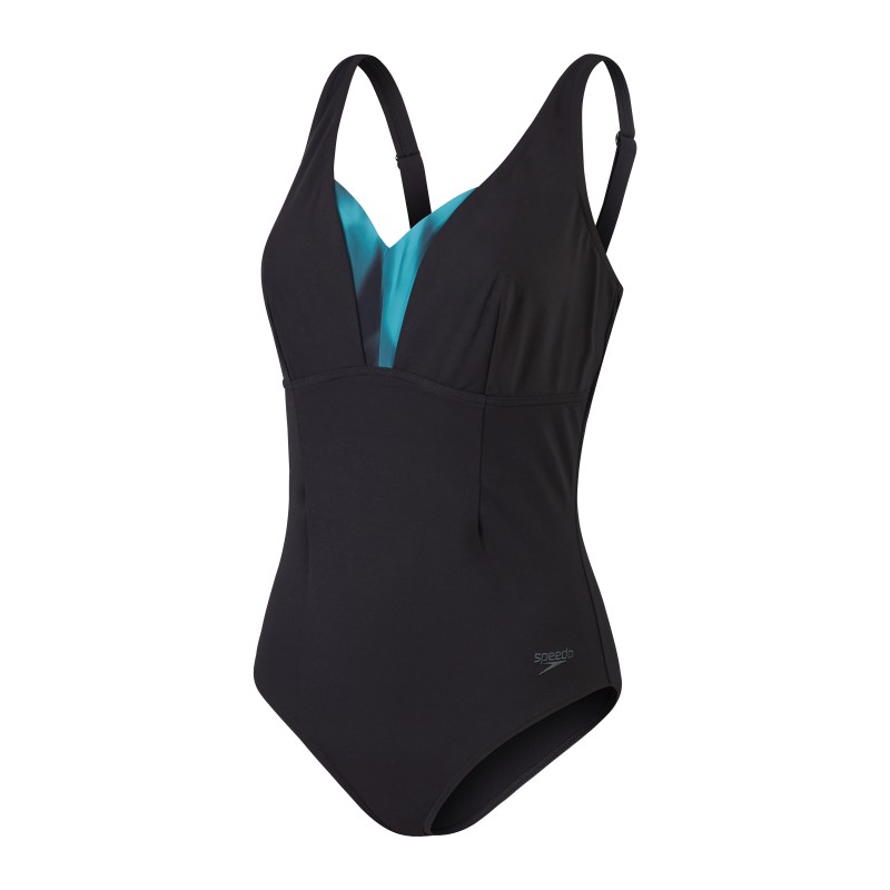 Ženske kupaće gaće SPDSCU OPUSGEM 1PC BLACK/GREEN