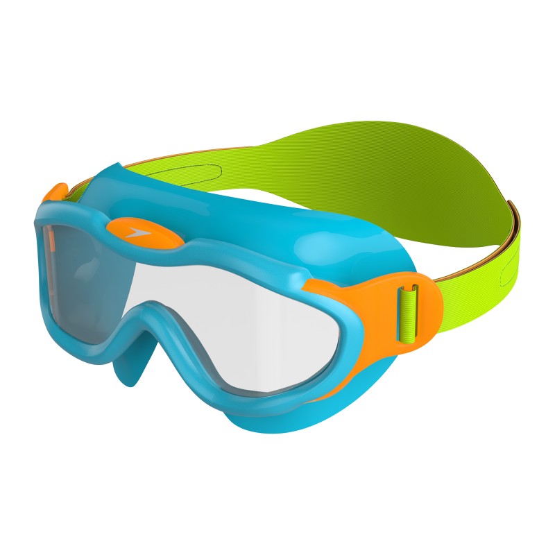 Otroška plavalna maska SEA SQUAD BLUE/GREEN