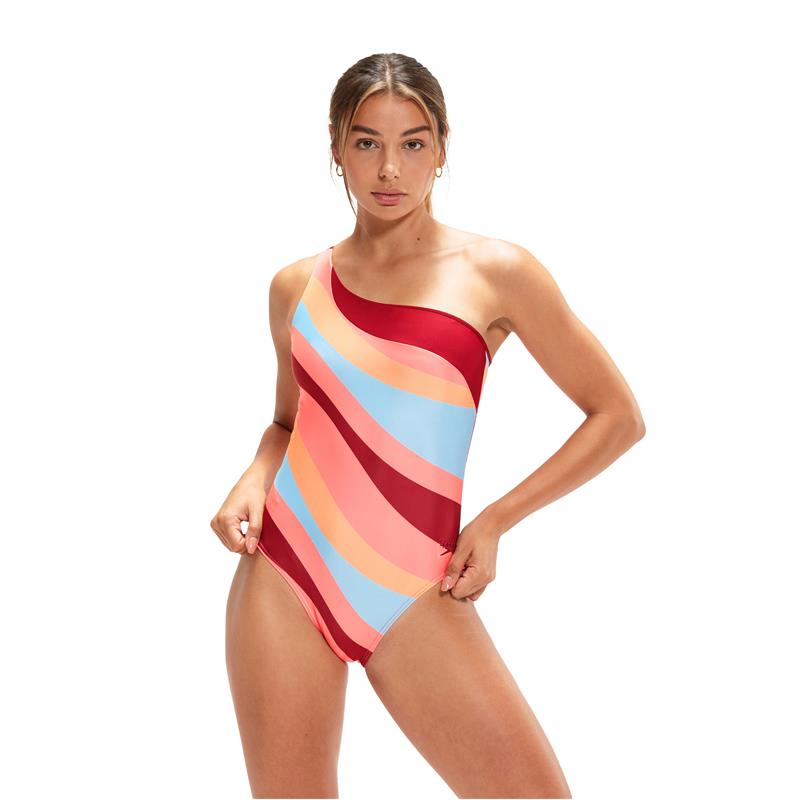 Ženske kopalke ALV ASMTRC 1PC PINK/ORANGE
