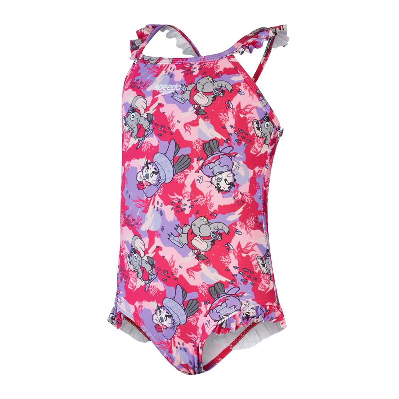 Otroške kopalke LTS DIGI FRILL PINK/PURPLE
