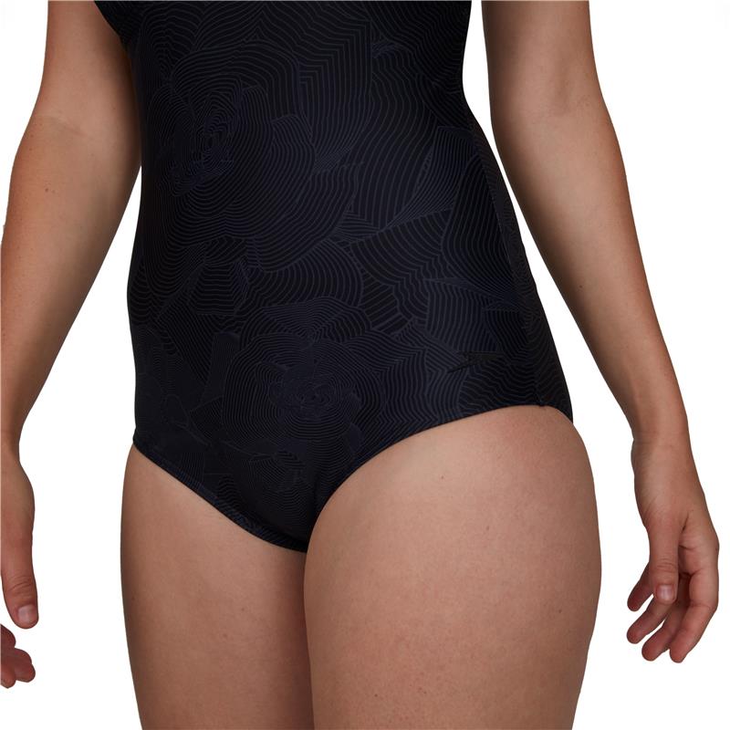 Ženske kopalke CROSSBACK 1PC BLACK/GRE