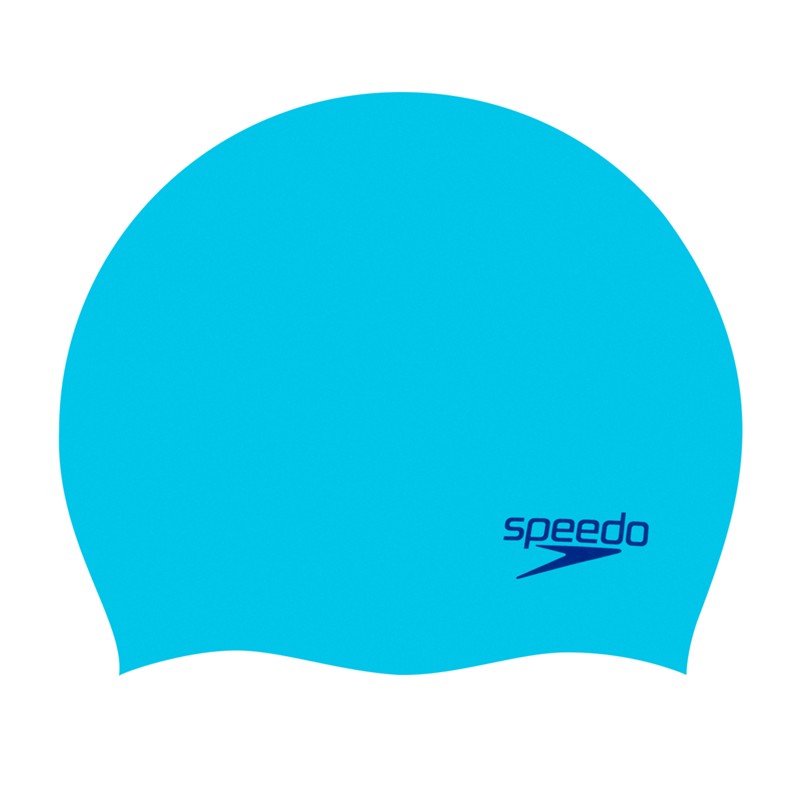 Otroška plavalna kapa MOULDED SILC CAP BLUE/BLUE