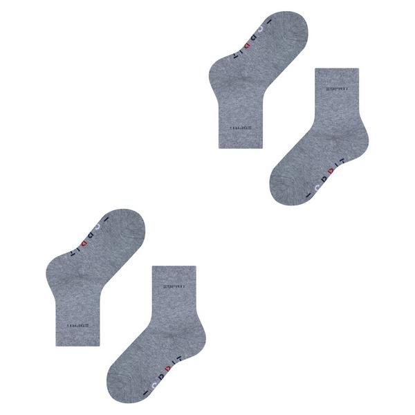 Otroške nogavice Esprit Foot Logo 2-Pack Kids SO light greym
