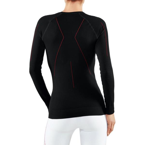 Ženska majica FALKE MW Longsleeved Shirt Tight w black-fuego