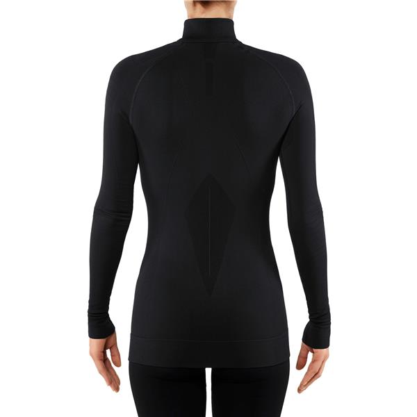 Ženska majica FALKE MW Zip Shirt w black